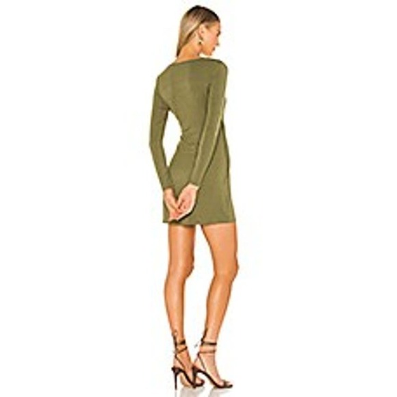 NWT Privacy Please (Revolve) Piper Mini Dress Olive Green XS - Picture 4 of 10